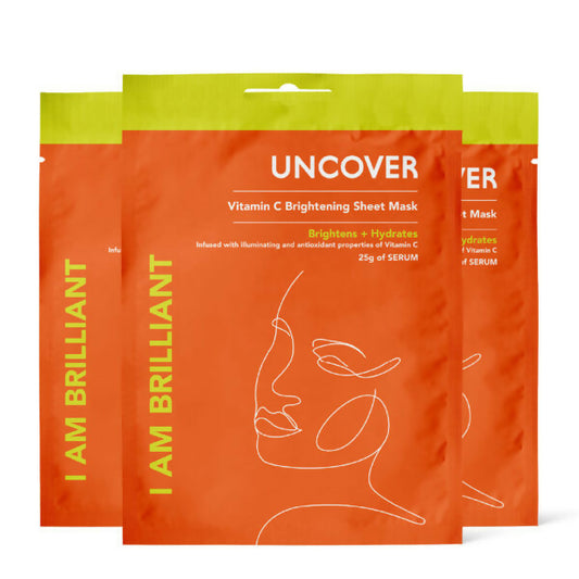 Uncover Multipack Vitamin C Sheet mask -3 pcs 25g