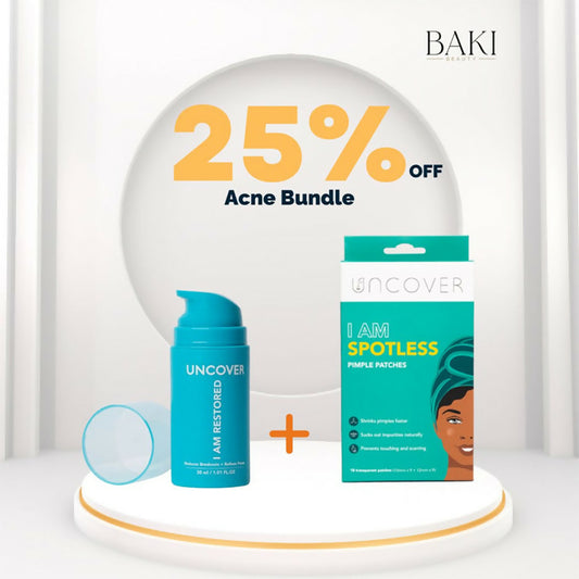 Uncover Acne Bundle - Green Tea Blemish Control Serum (30ml) + Pimple Patches