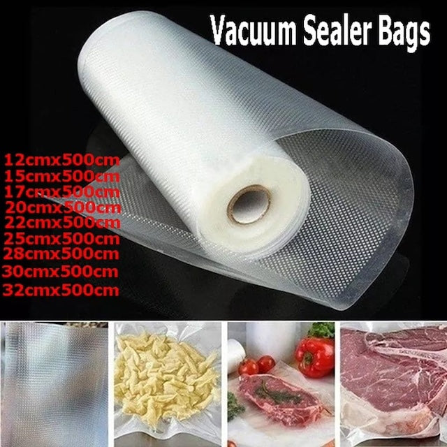 Vacuum Sealer Rolls, BPA Free Commercial Grade Bag Rolls for Food Saver, Dishwasher Safe, Tear Resistant, Safe to Freeze