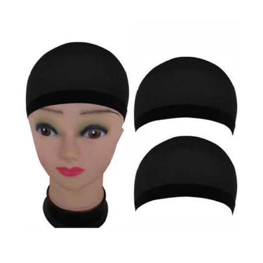 2Pcs Black Stretchy Hair Mesh Wig Cap