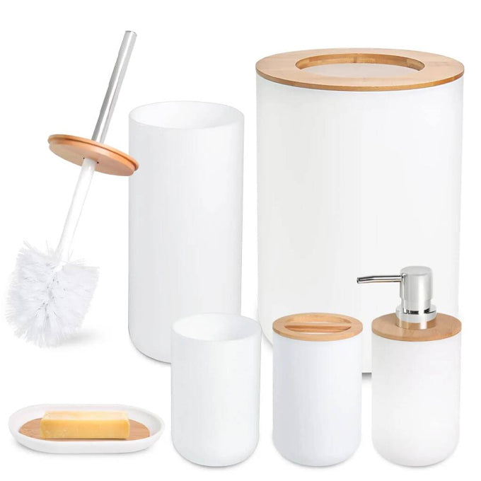 Luxury 6pcs Bathroom Set, Elegant Essentials for Your Home or Hotel