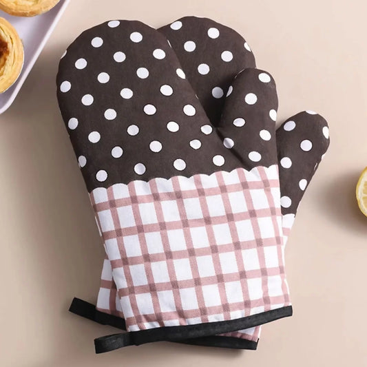 Oven Glove/Mitten (Polka dots)