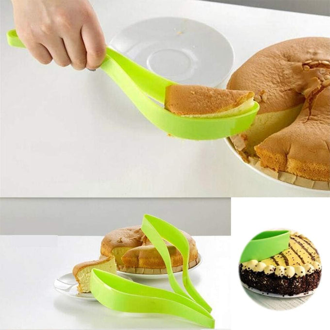 Cake Slicer, Plastic Cake Server Cake Pie and Pastry Cutter Desert Slicer Pie Knife Divider