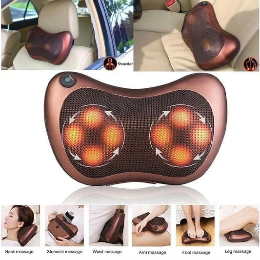 Massage Pillow With Heat Balls ,Neck Massager Shoulder Massager Back Massager For Home,Office And Car Use