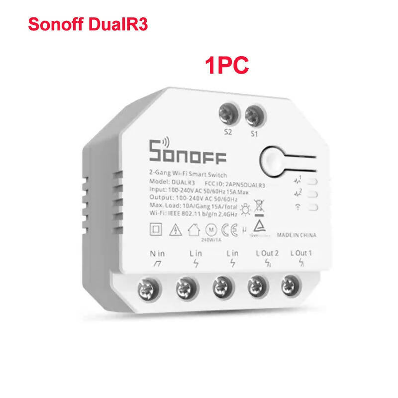 Sonoff Dual R3 Sonoff Mini R2 2 Way Wifi Smart Switch Smart Home Remote Control Wireless DIY Switch Work With Alexa Google Home