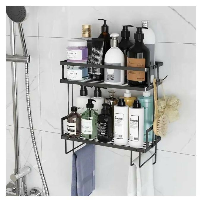 2 Tier bathroom Storage Organizer with Tissue Holder