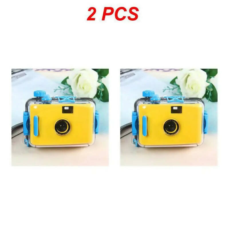 2/5PCS Waterproof Camera Compact Size Waterproof Captures Memories User-friendly Durable Retro Waterproof Camera Retro Camera