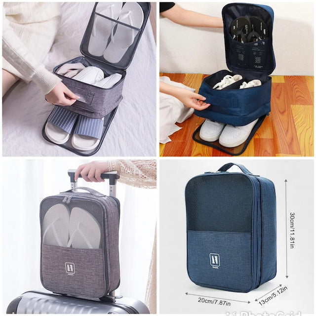 Waterproof Travel Shoe Bag, Outdoor Shoe Rack Shoe Organizer, Portable Shoe Storage Bag with Packing Cubes, Shoes Pouch