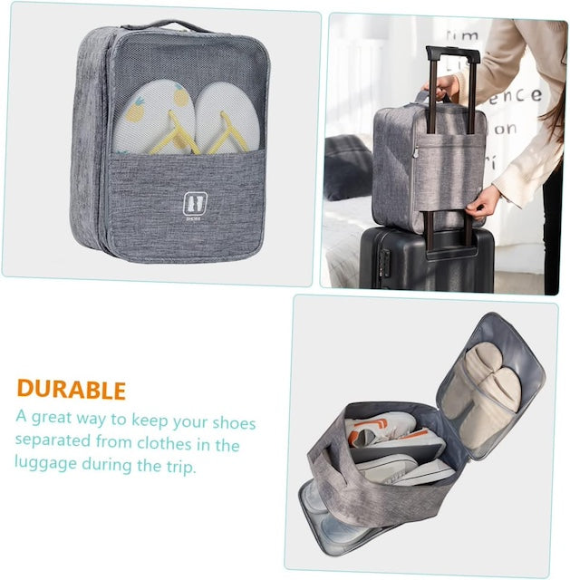 Waterproof Travel Shoe Bag, Outdoor Shoe Rack Shoe Organizer, Portable Shoe Storage Bag with Packing Cubes, Shoes Pouch