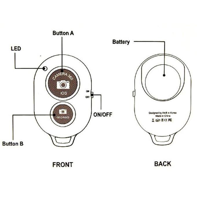 Smartphone Bluetooth Camera Shutter Remote Control, Bluetooth Camera Remote Shutter IOS IPhone Android