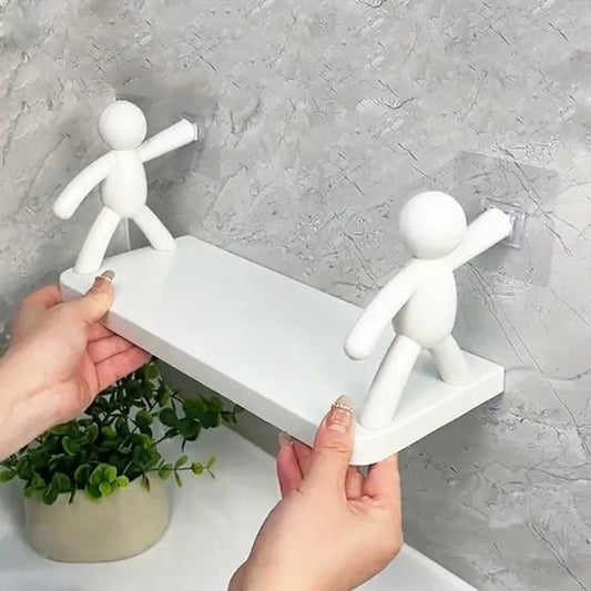 White Doll Bathroom Shelve, Wall Mounted Floating Shelve,Wall Mounted Hanging Shelve