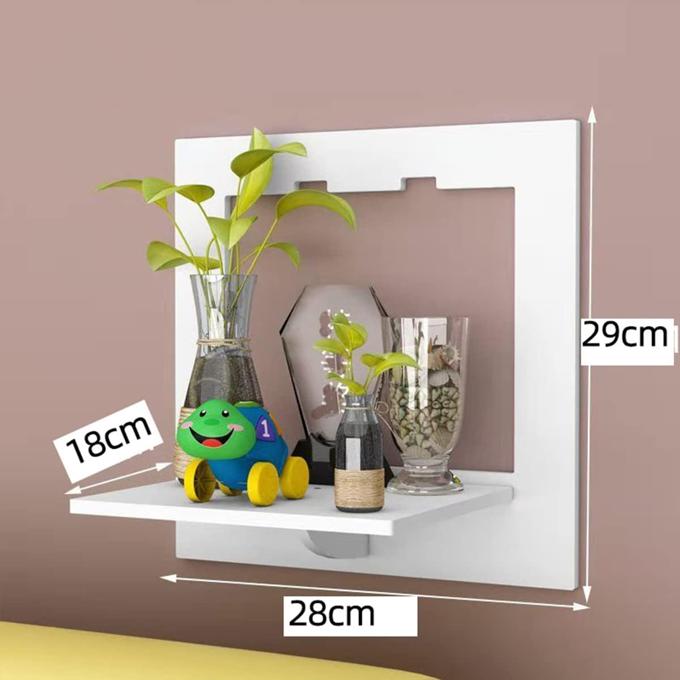 Floating Shelf White Easy Assembly PVC Practical & Decorative Children's Living Bed Room