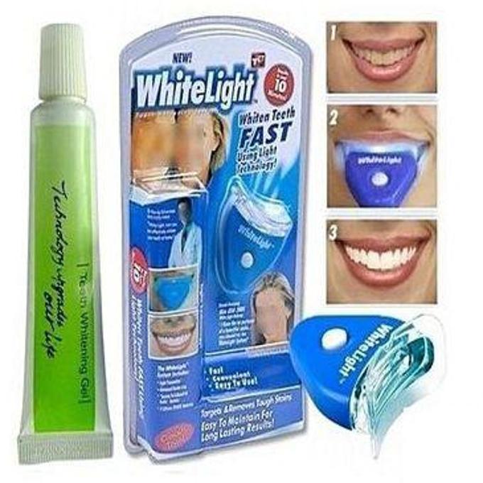 Whitelight Teeth Whitening System - Dental Gel + UV Light