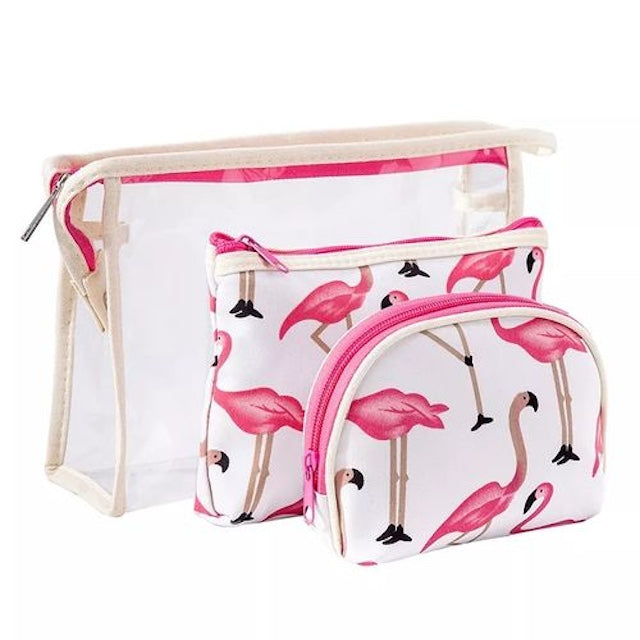 3Pcs Women's Clutch Make Up Bag Large for the set Capacity Toiletry Storage Bag For Female Fashion, Three-Piece Waterproof Cosmetic Bag