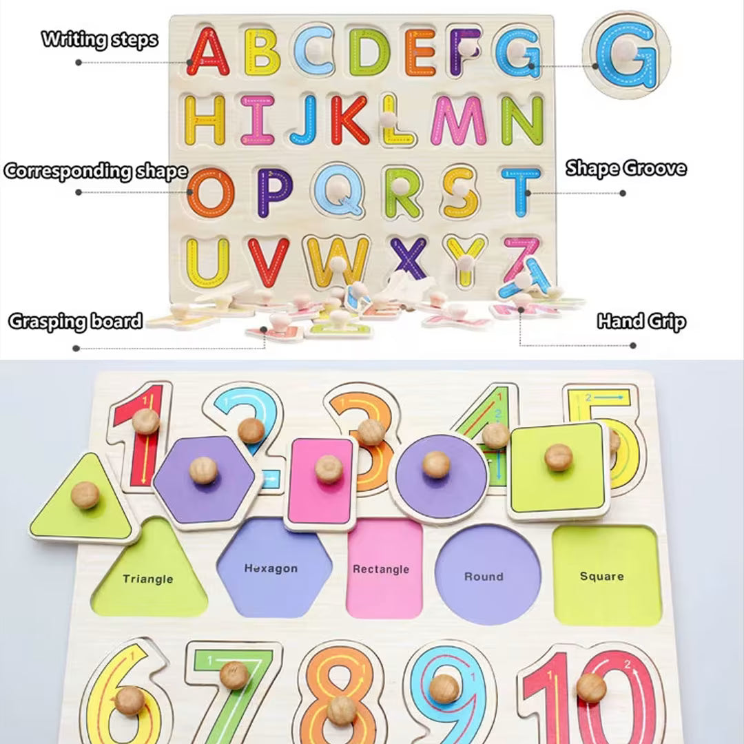 Peg Puzzle Set – Educational Learning Toys for Toddlers