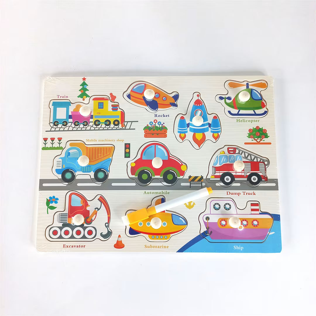 Peg Puzzle Set – Educational Learning Toys for Toddlers