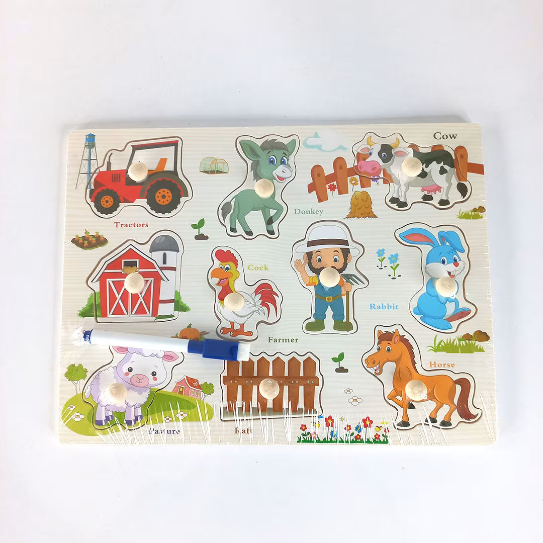 Peg Puzzle Set – Educational Learning Toys for Toddlers