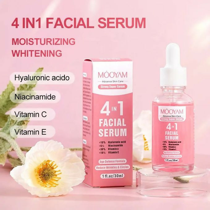 MOOYAM Vitamin C, Hyaluronic Acid, Niacinamide Vitamin E Super Serum