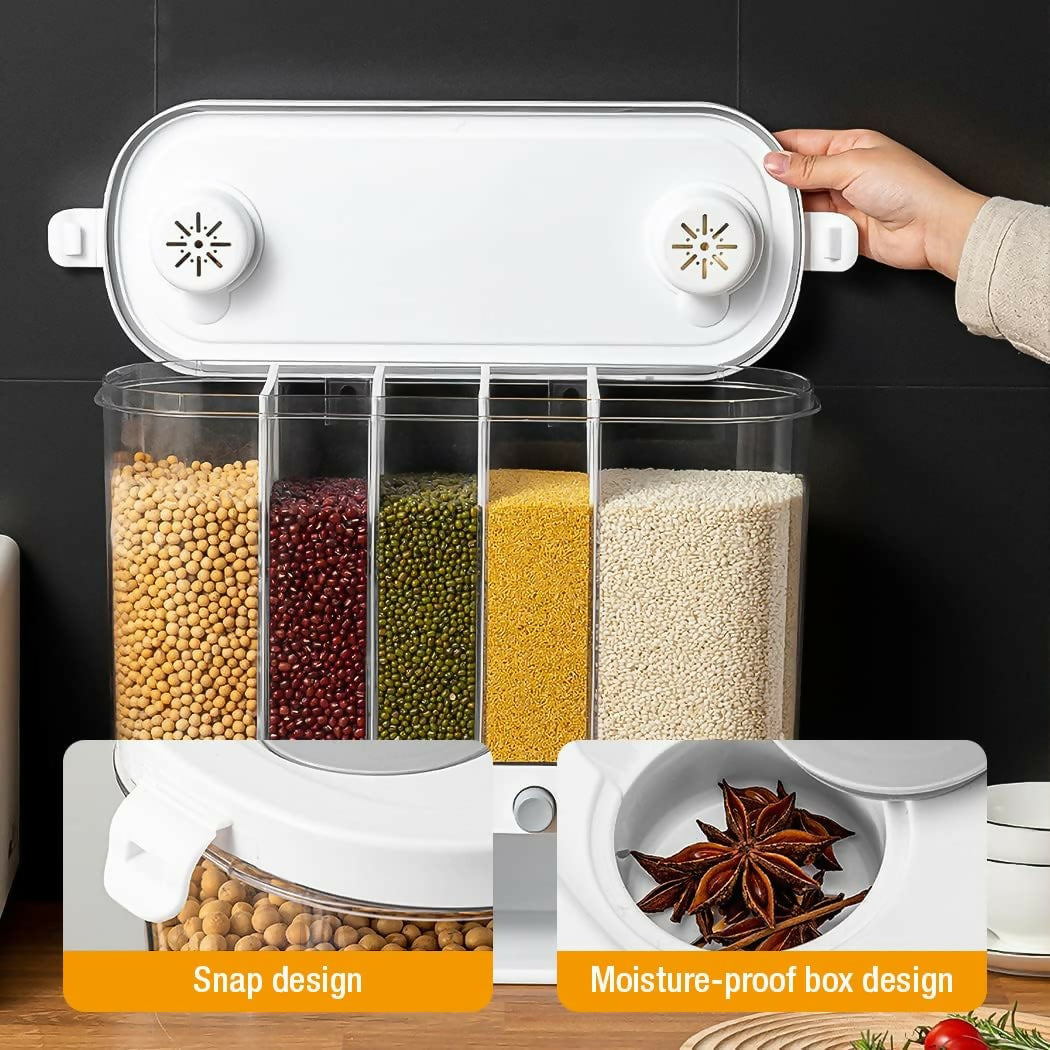 Partitioned Cereal/Rice Dispenser