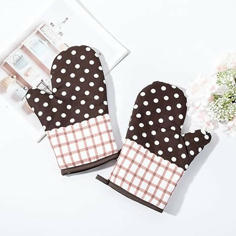 Oven Glove/Mitten (Polka dots)