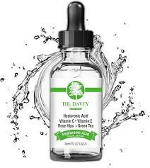 Dr. Davey Hyaluronic Acid Vitamin C & E, Green Tea & RoseHips Face Serum 30ml