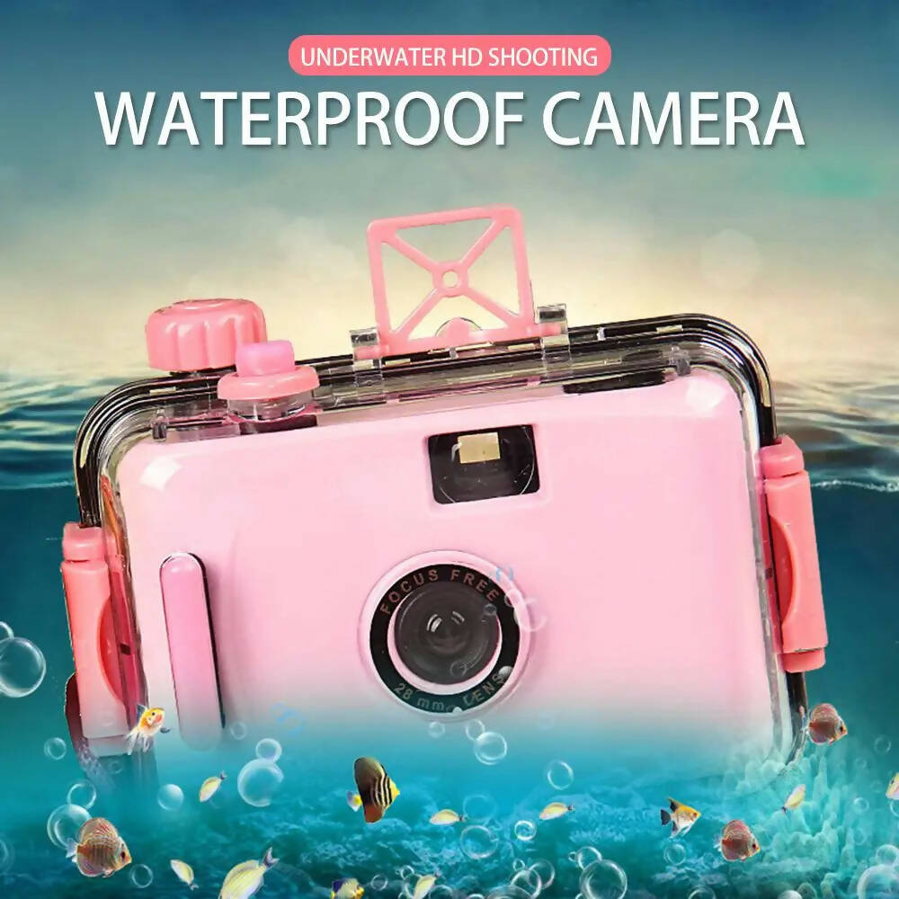 2/5PCS Waterproof Camera Compact Size Waterproof Captures Memories User-friendly Durable Retro Waterproof Camera Retro Camera