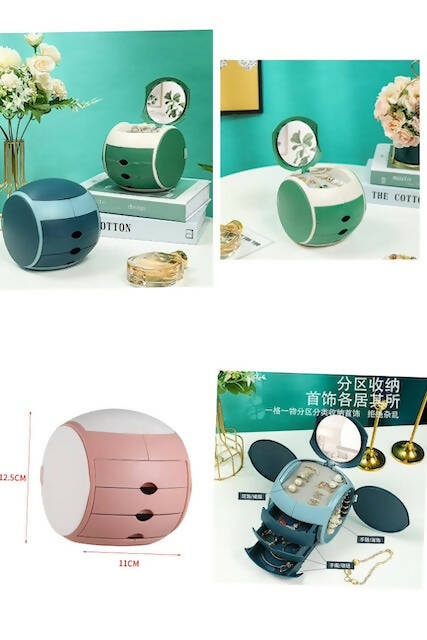 Ball Shaped Jewelry Box with Drawers, Multilayered Storage, Attractive Design, Gift Option