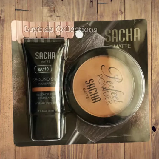 Sacha Matte 2 in 1 - Perfect Powder + Second Skin Foundation