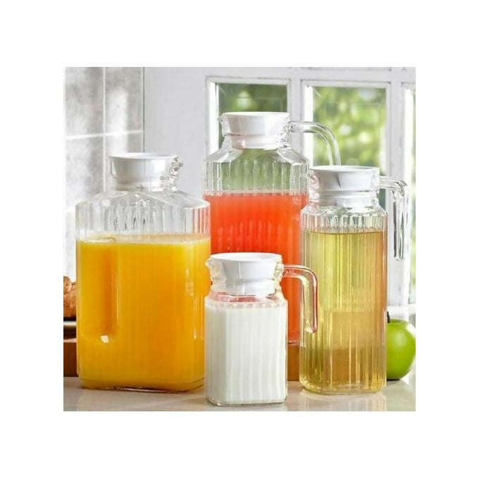 Luminarc High Quality Juice Water Glass Jugs-Lids