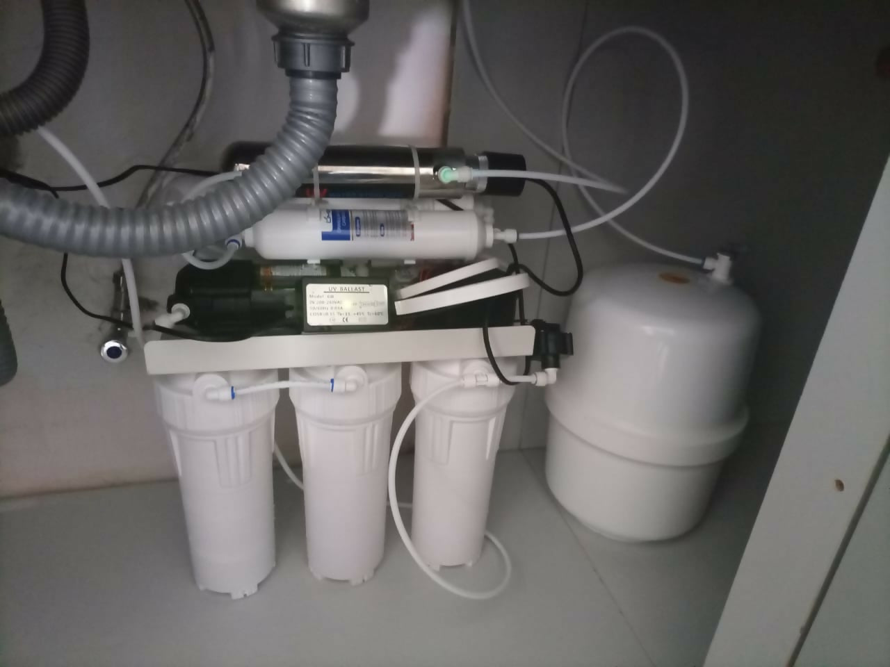 7 stage MINI DOMESTIC REVERSE OSMOSIS WATER FILTRATION SYSTEM