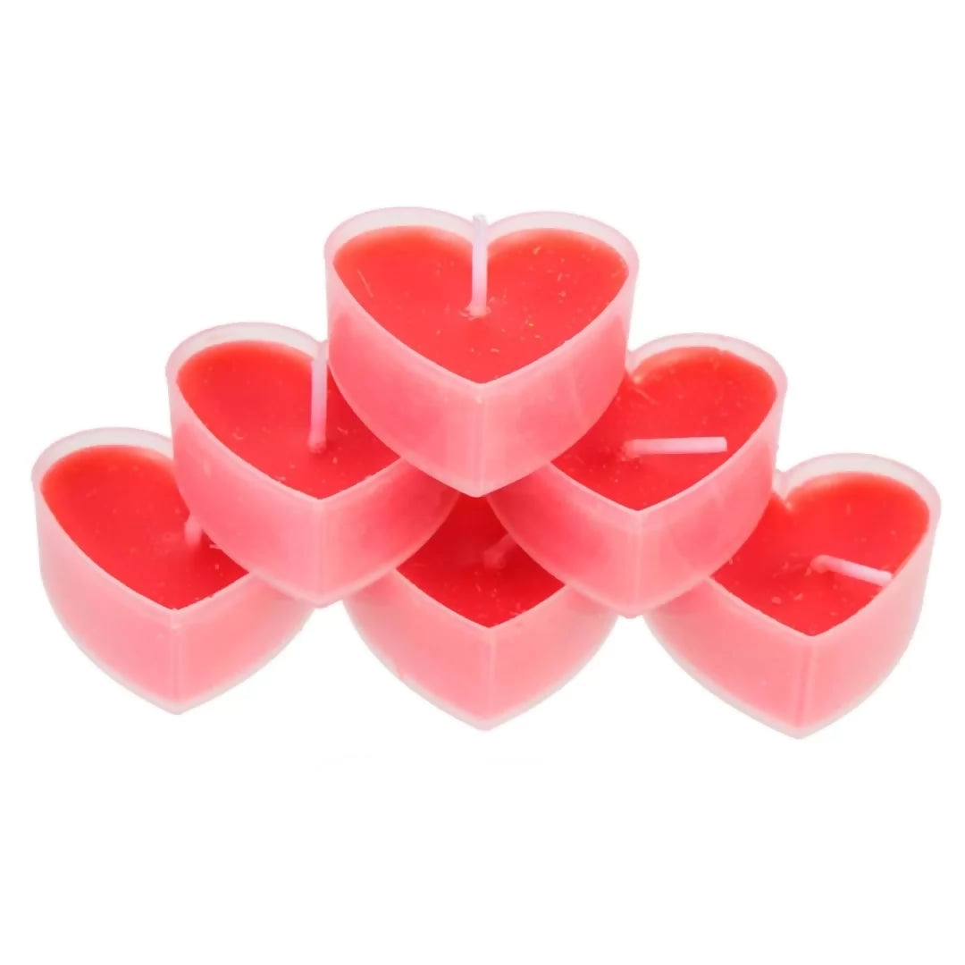 Heart Shaped Candles 10pc Set