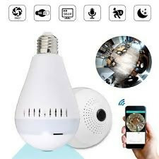 Smart CCTV camera bulb