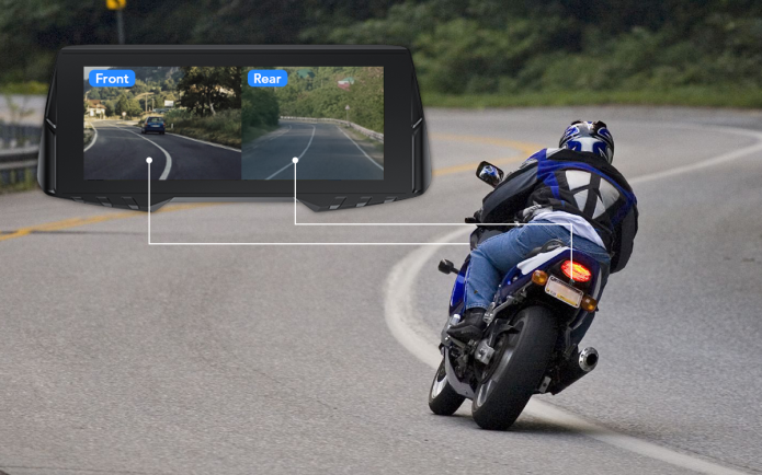Spedal CL876 Gps Motorcycle Wireless CarPlay/Android Auto 6.86 Inch 1080P Dual Cameras Loop Recording Tire Pressure Monitoring
