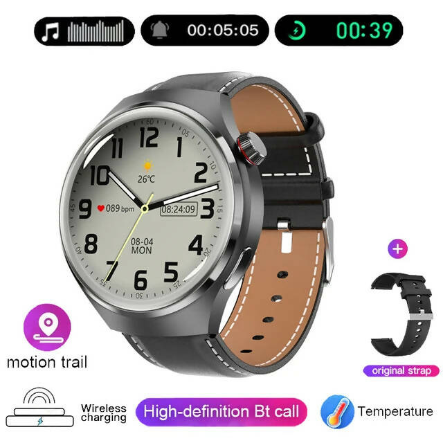 New GPS Smart Watch Men For Huawei GT4 Pro 360*360 HD Screen Heart rate Bluetooth Call NFC IP68Waterproof Blood Sugar Smartwatch