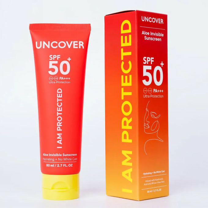 Uncover Glow and Protect Duo - Baobab Glow-C Serum 30ml + Aloe Invisible Sunscreen -80ml.