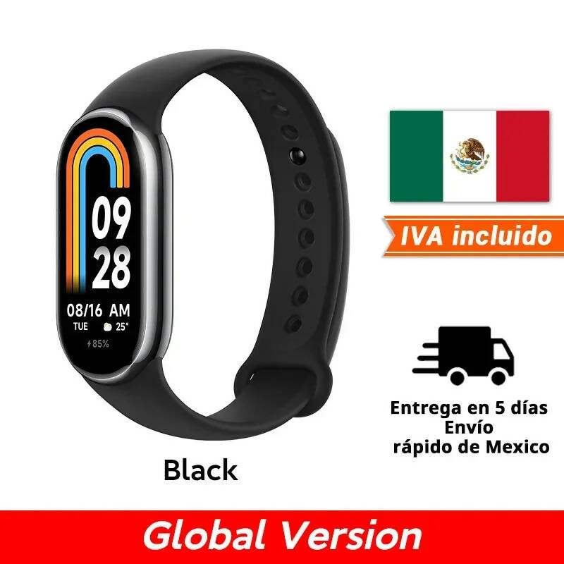 Global Version Xiaomi Smart Band 8 Blood Oxygen Monitor 1.62'' AMOLED Screen 16 Days Battery Life